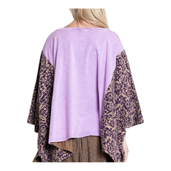 Custom Billy Joel Upcycled Kantha Graphic Tee / Boho Tunic Top - Picture 3 of 3